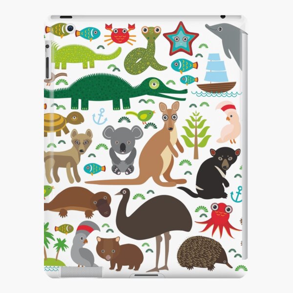 Australia: koala, snake, turtle, crocodile, kangaroo, dingo iPad Snap Case