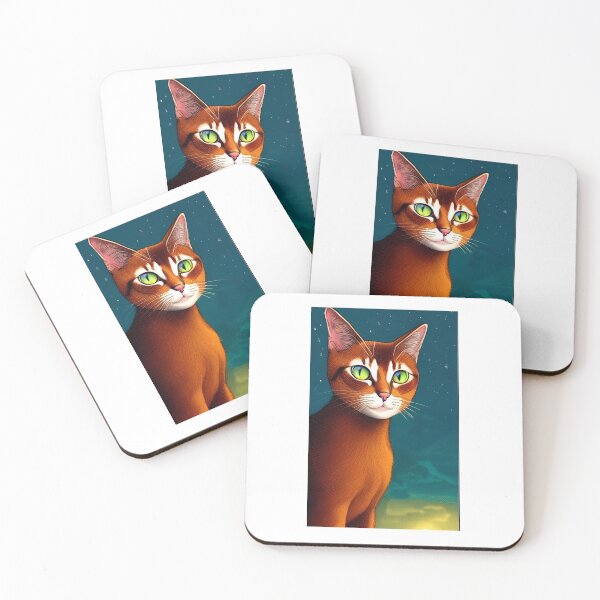 Item preview, Abyssinian cat designed and sold by GroovyDino.