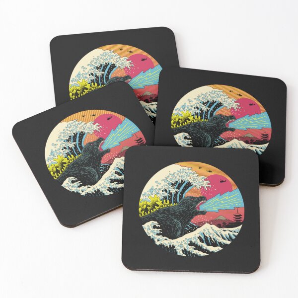 Item preview, Art 90s Hokusai Kaiju   designed and sold by foynicolai.