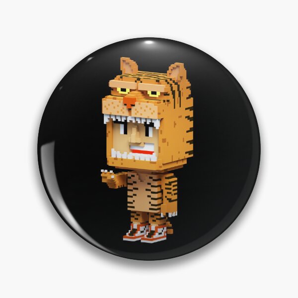 Item preview, 3D Cute Tiger Voxel designed and sold by Si Pakne.