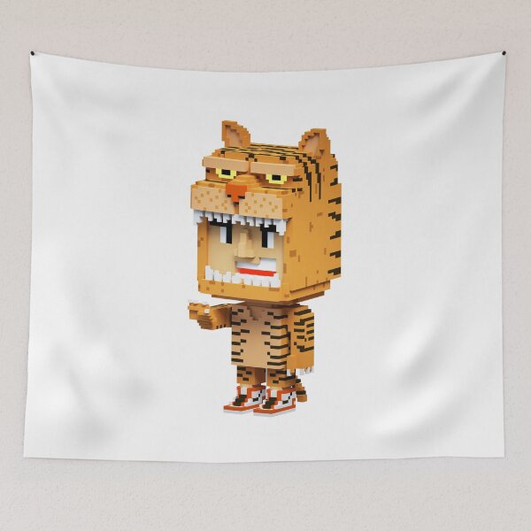 Item preview, 3D Cute Tiger Voxel designed and sold by Si Pakne.