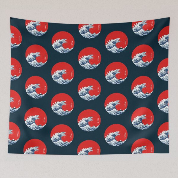 Item preview, Art 90s Hokusai Kaiju designed and sold by foynicolai.