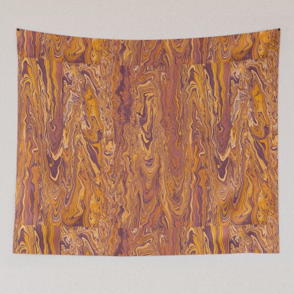 Item preview, Changing Leaves Whimsical Swirly Acrylic Art Abstract Pour designed and sold by OctGaveAParty.