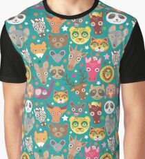 funny animals muzzle Graphic T-Shirt