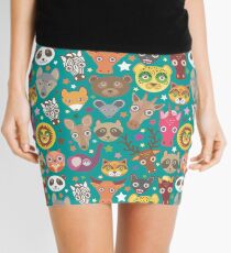 funny animals muzzle Mini Skirt