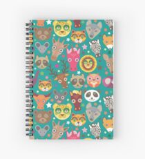 funny animals muzzle Spiral Notebook