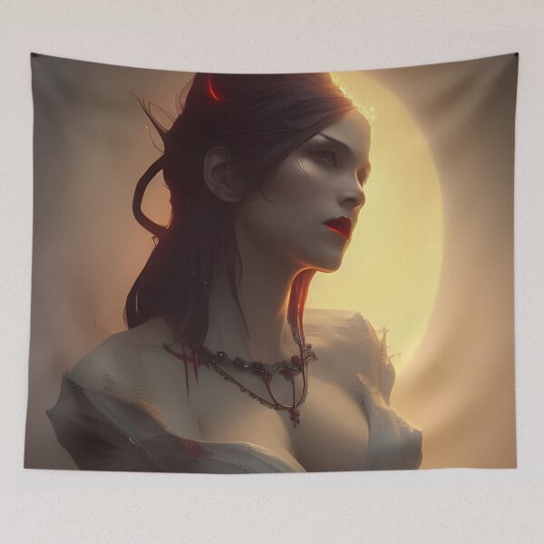Item preview, Beautiful Brunette Vampire Seductress designed and sold by Eliteijr.