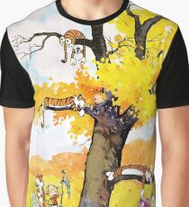 Calvin and Hobbes Mural Graphic T-Shirt