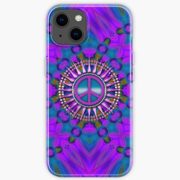 Purple Haze Peace Energy iPhone Soft Case