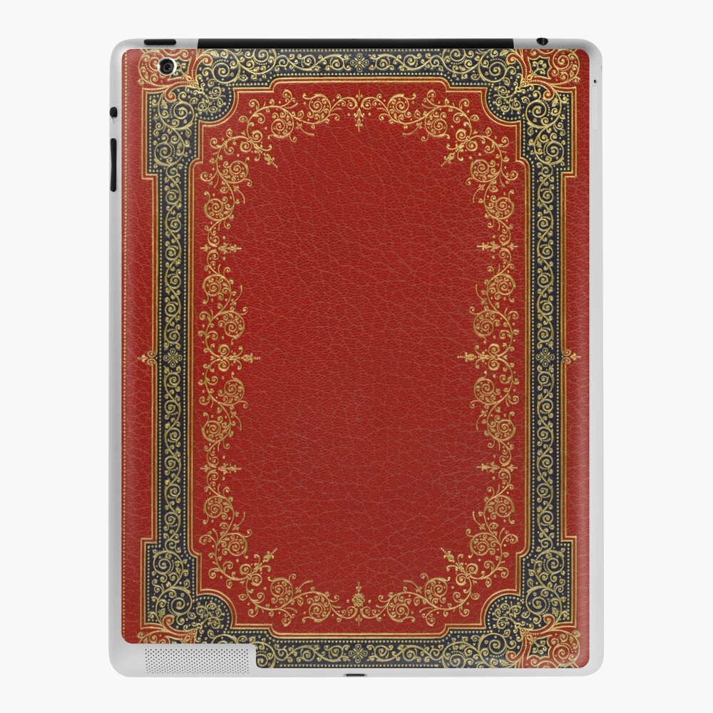 Sea Blue leather book cover with highly patterned gold inlay iPad Case &  Skin for Sale by coverinlove