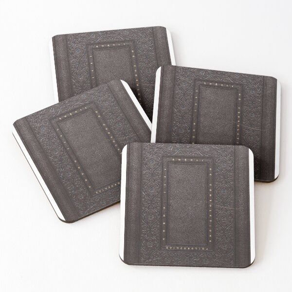 Item preview, Deep brown black embossed leather book cover  designed and sold by coverinlove.