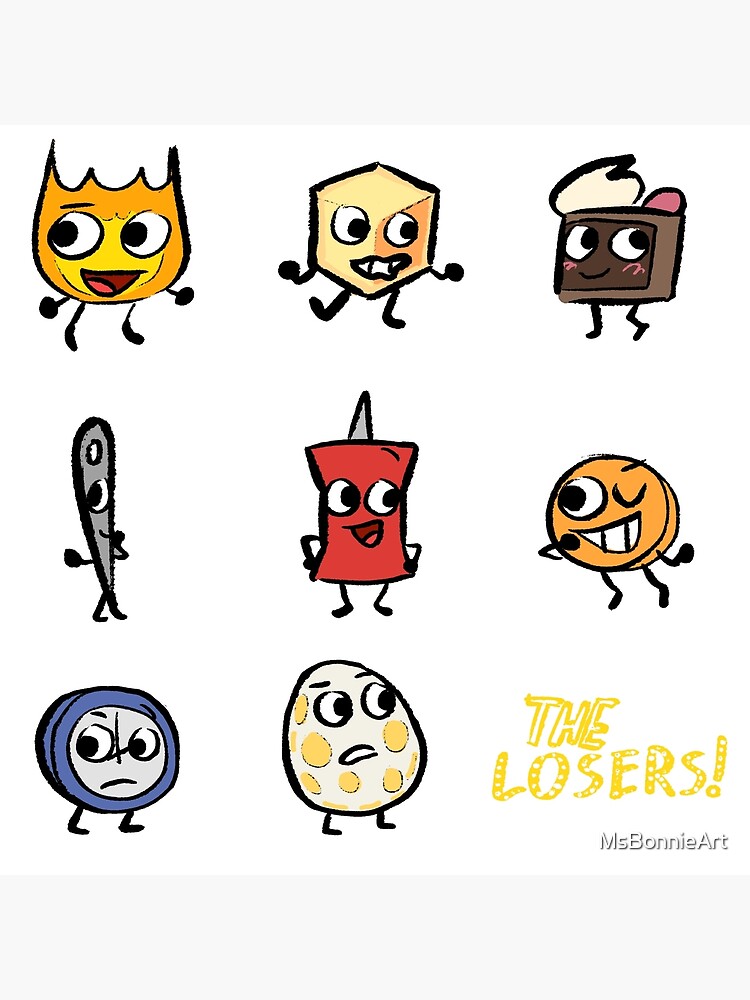 "BFB THE LOSERS Pack" Poster for Sale by MsBonnie Redbubble