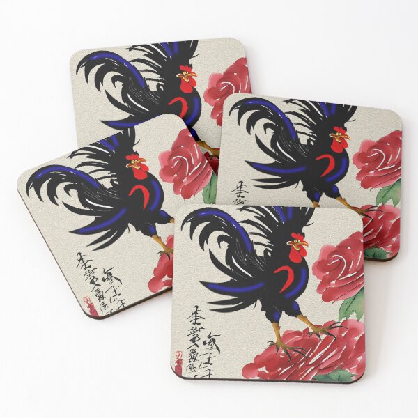 Item preview, Rooster and Roses designed and sold by Alma Lee.