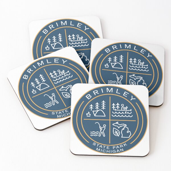 Item preview, Brimley State Park MI Heraldic Logo designed and sold by VanyaKar.