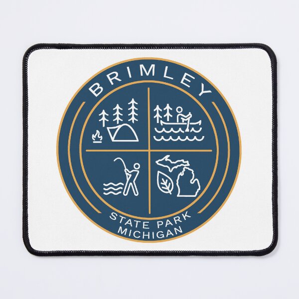 Item preview, Brimley State Park MI Heraldic Logo designed and sold by VanyaKar.