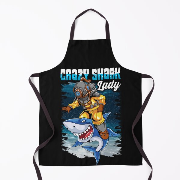 Item preview, CRAZY SHARK LADY designed and sold by woormle.