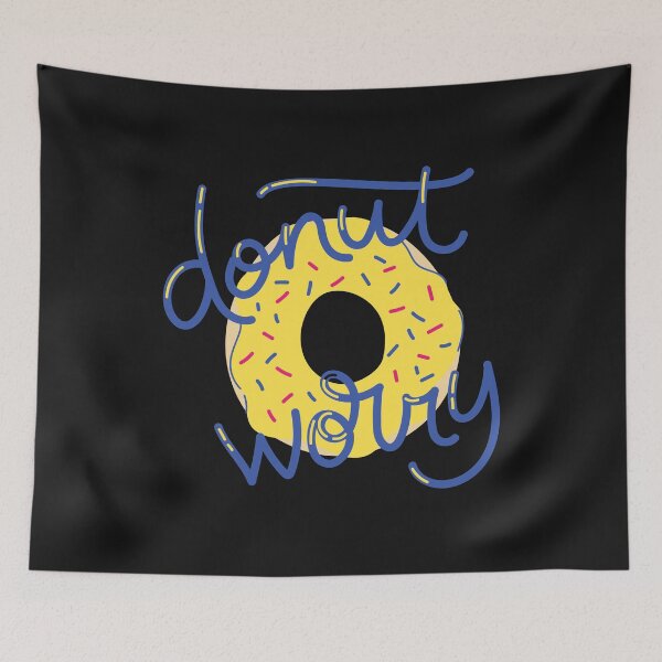 Item preview, Vintage Donut Worry Cool Typography and Illustration  designed and sold by garniturex.