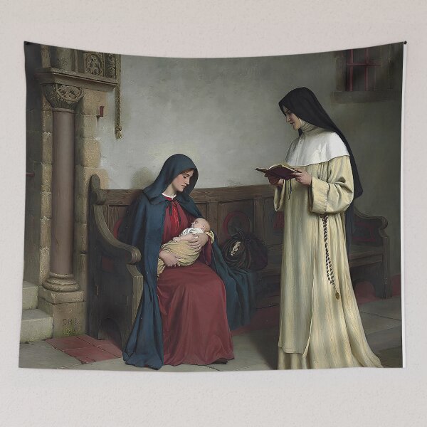 Item preview, Books And Art Maternity (1917) by Edmund Blair Leighton designed and sold by TeeARTHY.