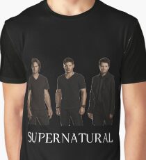 Supernatural - Jared, Jensen & Misha Graphic T-Shirt