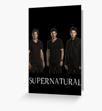 Supernatural - Jared, Jensen & Misha Greeting Card