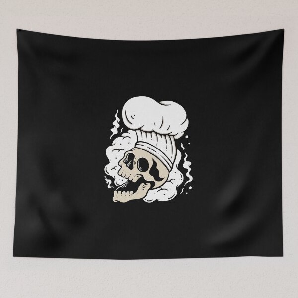 Item preview, Head Chef Skull designed and sold by rukurustudio.