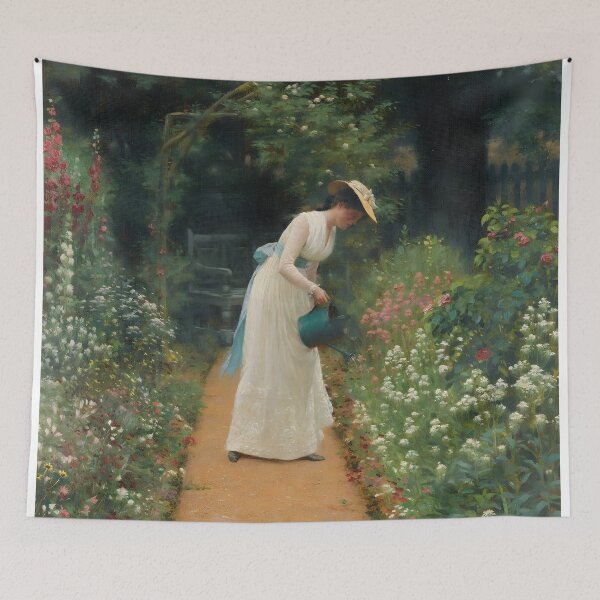 Item preview, My Lady’s Garden (1905) Edmund Blair Leighton  designed and sold by TeeARTHY.