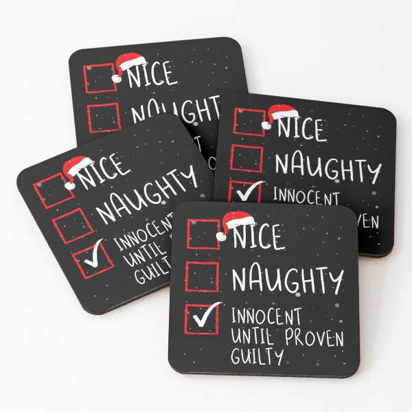 Item preview, Nice Naughty Innocent Until Proven Guilty Christmas List designed and sold by IsraelCastro.