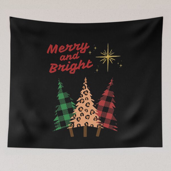 Item preview, Merry and Bright Flannel and Leopard Christmas Trees designed and sold by SimpleSteve.