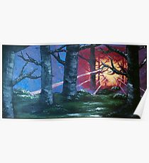Sunrise Through The Trees - Acrylic Art By DCP Poster
