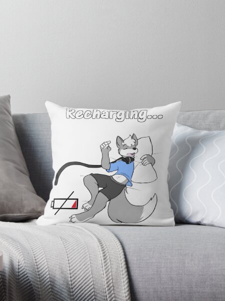 Item preview, Sleepy Furry Wolf Snoozing and Recharging designed and sold by Skylerthewolf.