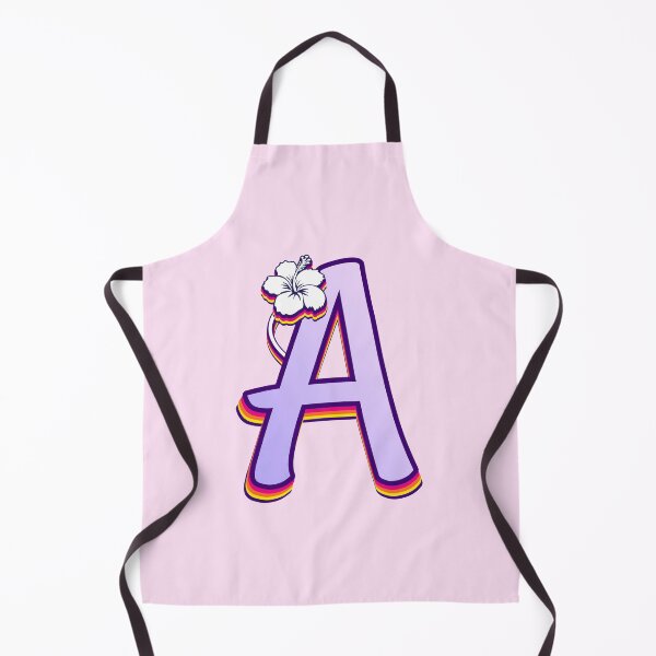 Item preview, Letter A Monogram - Hibiscus Flower designed and sold by cuteartdesign.