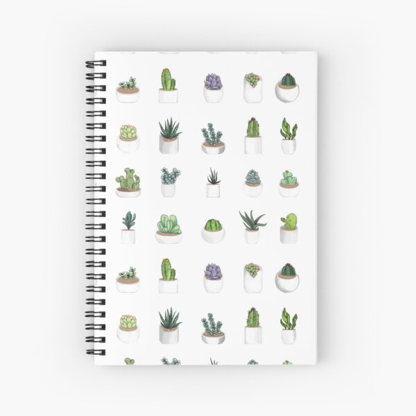 Succulents Spiral Notebook