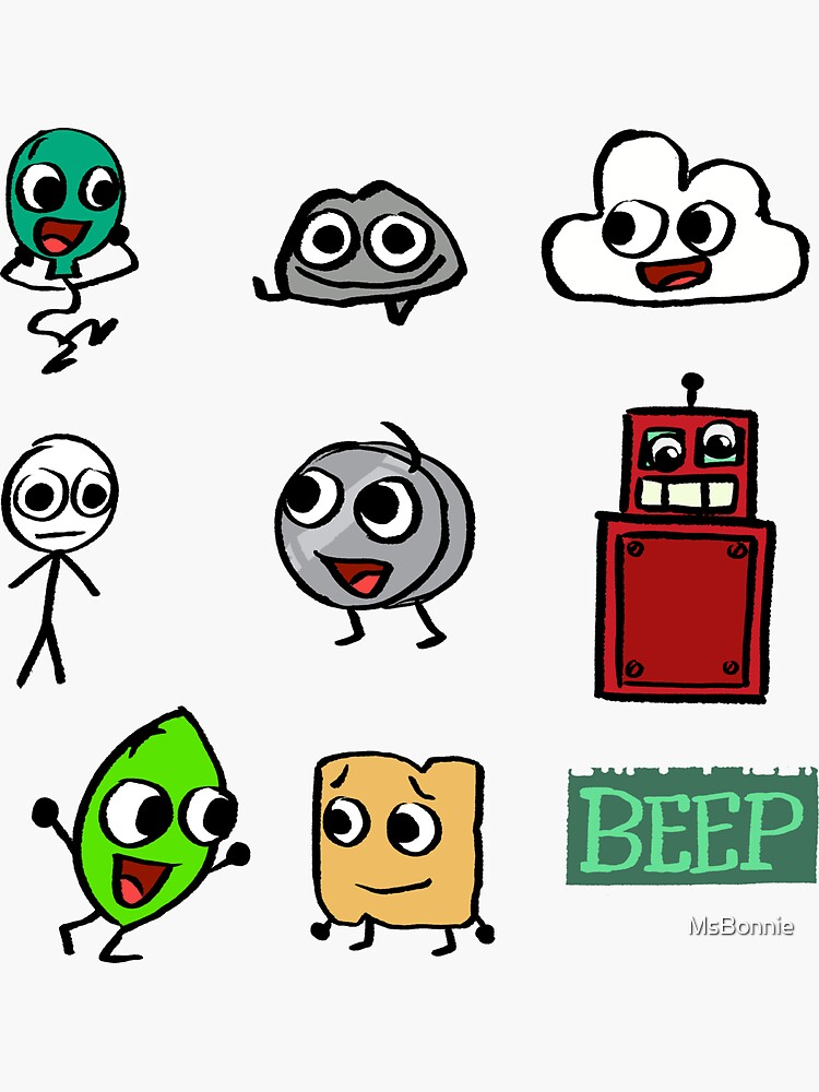 "BFB BEEP Pack" Sticker For Sale By MsBonnie | Redbubble