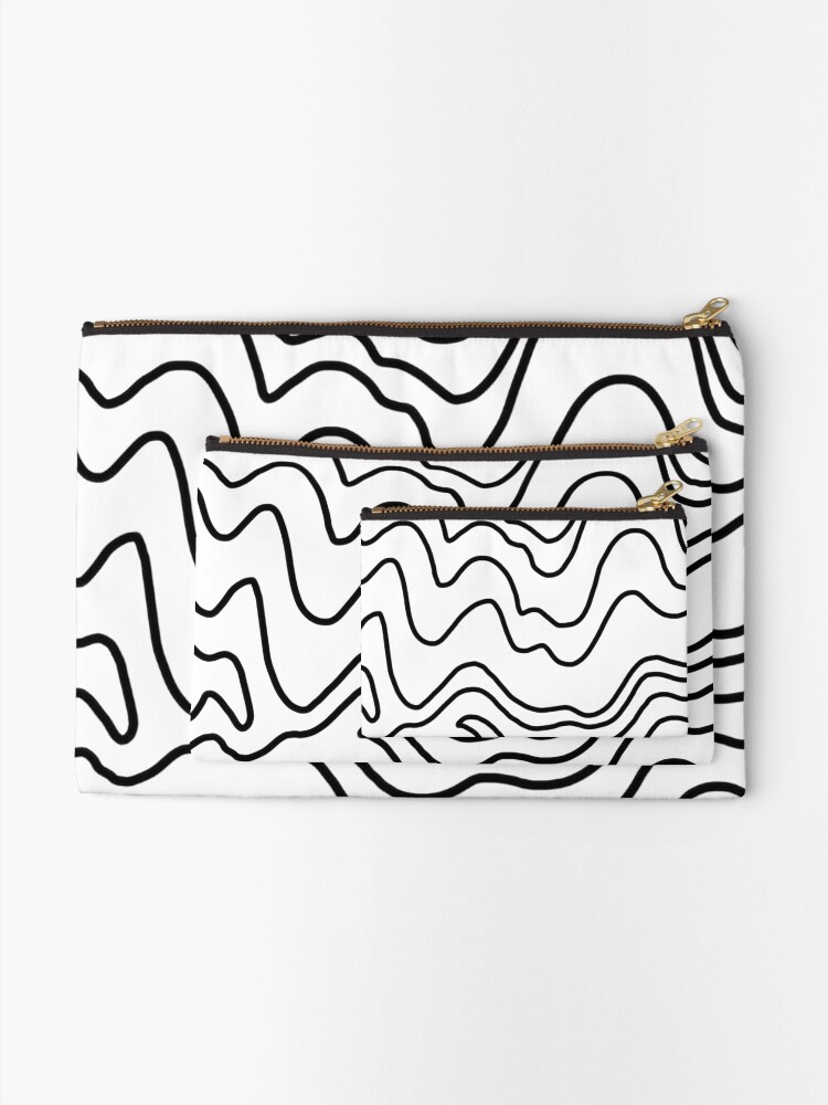Alternate view of Melty Drippy Liney Winey Zipper Pouch