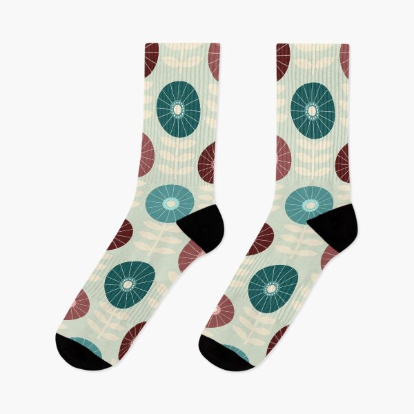 Item preview, Mid Mod Flowers Four Ways, Mint designed and sold by Jaima-OLoughlin.