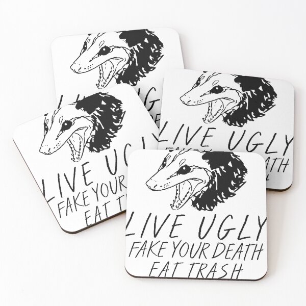 Item preview, Live Ugly Fake Your Death Eat Trash Get Hit By A Car Opossum designed and sold by Castrataro202.
