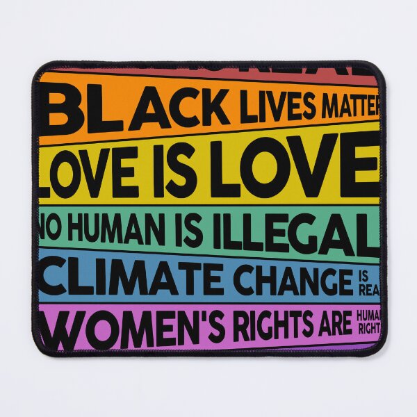 Item preview, Science is real! Black lives matter! Love is love! No human is illegal! Climate Change is real! Women's rights are human rights! Kindness is everything! designed and sold by Dolphin Graphic.