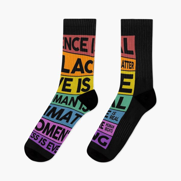 Item preview, Science is real! Black lives matter! Love is love! No human is illegal! Climate Change is real! Women's rights are human rights! Kindness is everything! designed and sold by Dolphin Graphic.