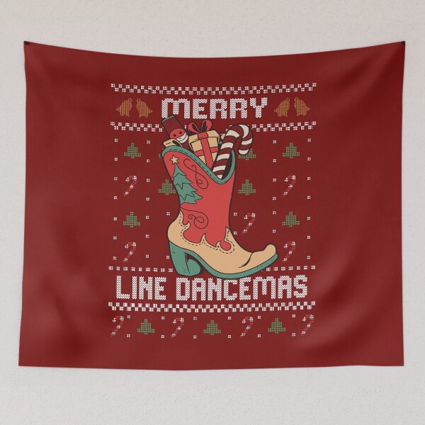 Item preview, Country Music Girl Line Dance Ugly Christmas Sweater designed and sold by MrEddie10.