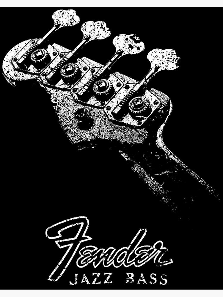 Fender Jazz Bass Headstock 60s Music Jazz Poster For Sale By Jillkeeler Redbubble 4541