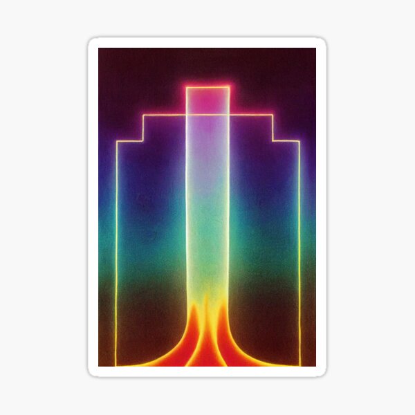 Sacred Psychedelic Cactus Sticker