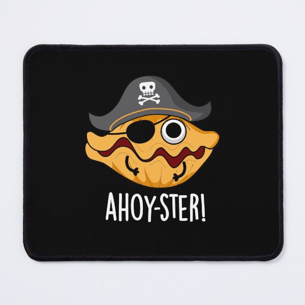 Item preview, Ahoy-ster Pirate Funny Oyster Puns (Dark BG) designed and sold by punnybone.