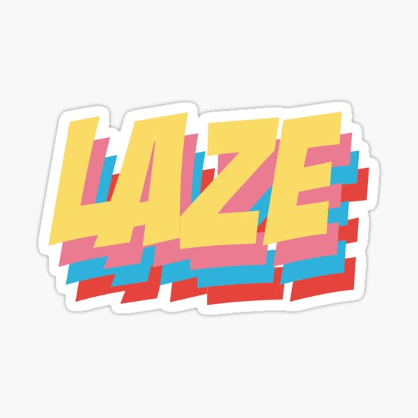 british-slang-laze-meaning-to-be-lazy-sticker-for-sale-by-amitd27