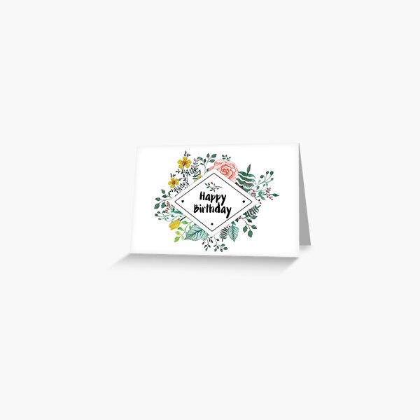 Artikel-Vorschau von Floral Herzlichen Glückwunsch zum Geburtstag, designt und verkauft von crossapple.