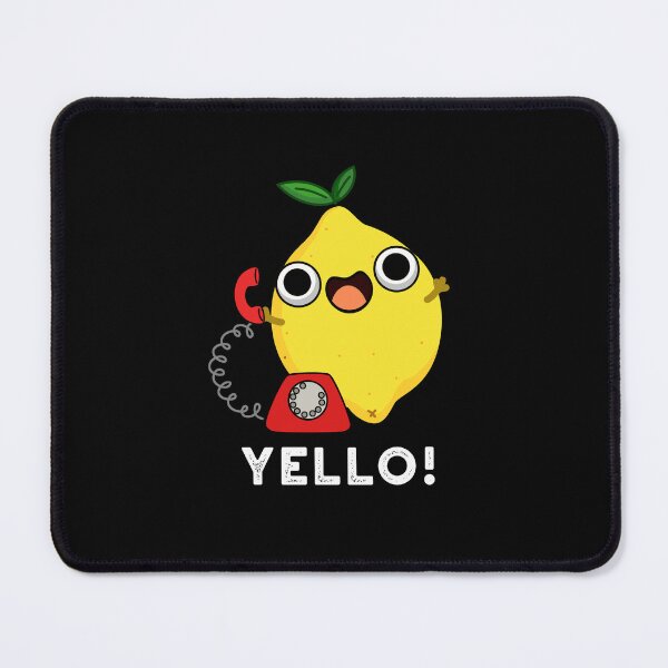 Item preview, Yello Funny Yellow Lemon Puns (Dark BG) designed and sold by punnybone.