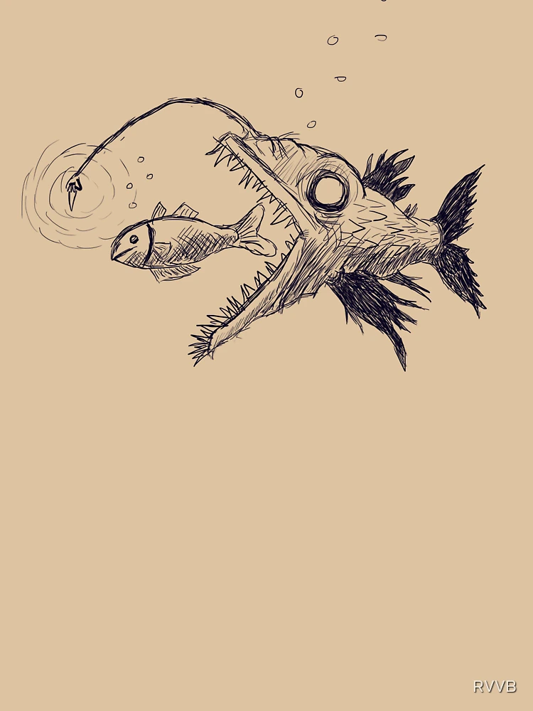 Thumbnail 6 of 6, Pullover Hoodie, Fish eats Fish. designed and sold by RVVB.