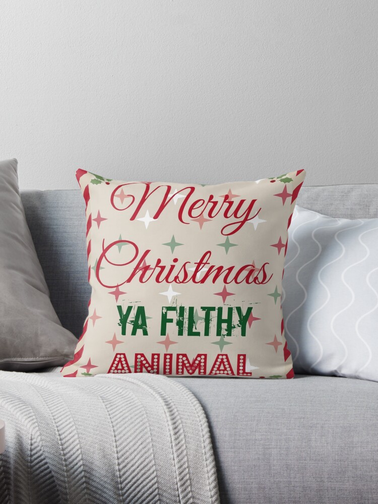 Merry christmas ya shop filthy animal pillow