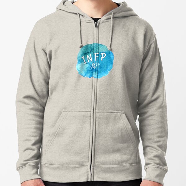 INFP the Introverted iNtuitive Feeling Perceiving Zipped Hoodie