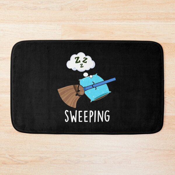 Item preview, Sweeping Sleeping Funny Broom Puns (Dark BG) designed and sold by punnybone.