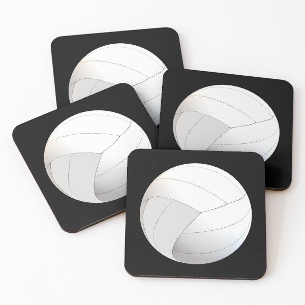Item preview, Volleyball Lovers Floating Volleyball (Black Background) designed and sold by ArtByLM.